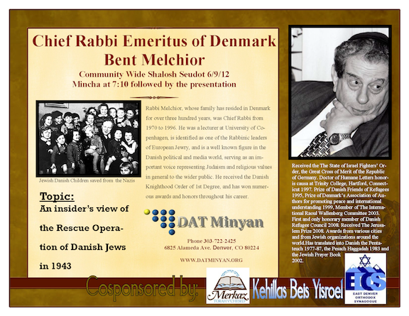 Rabbi Melchior Program